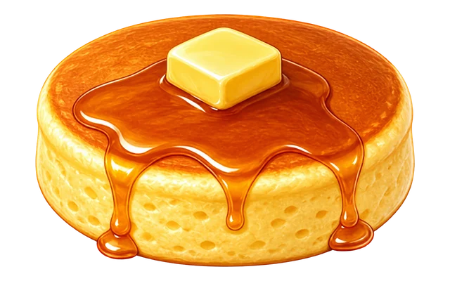 完成したパンケーキ